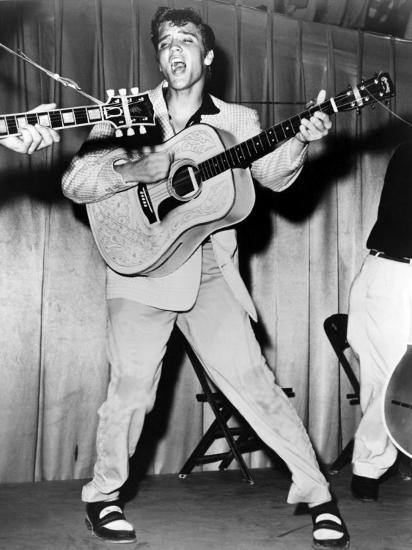 Elvis with guitar