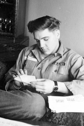 Elvis army portrait